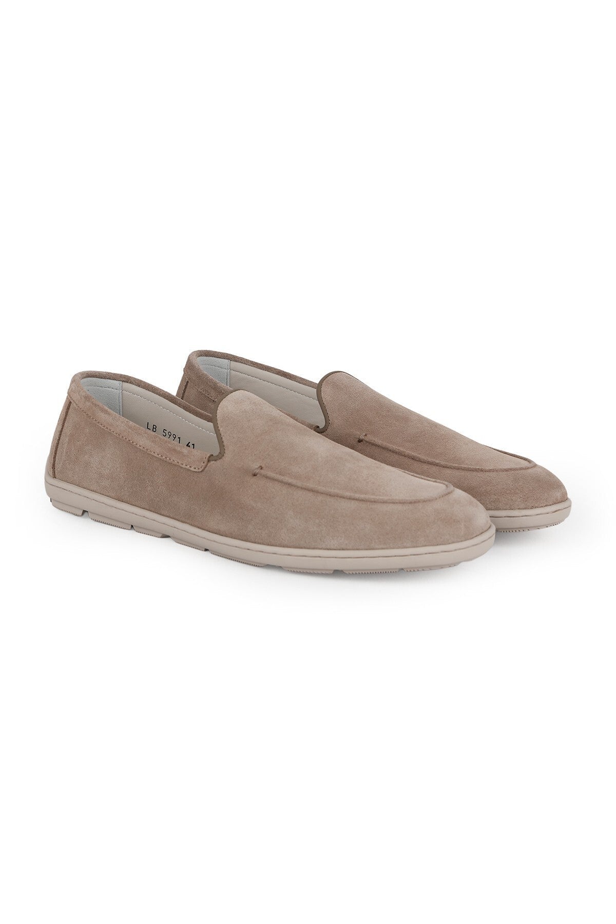 Men's Loafer Shoes Genuine Suede Leather Moccasins Laceless Lightweight Flexible Non-Slip Rubber Sole L5991 - MALLTURK
