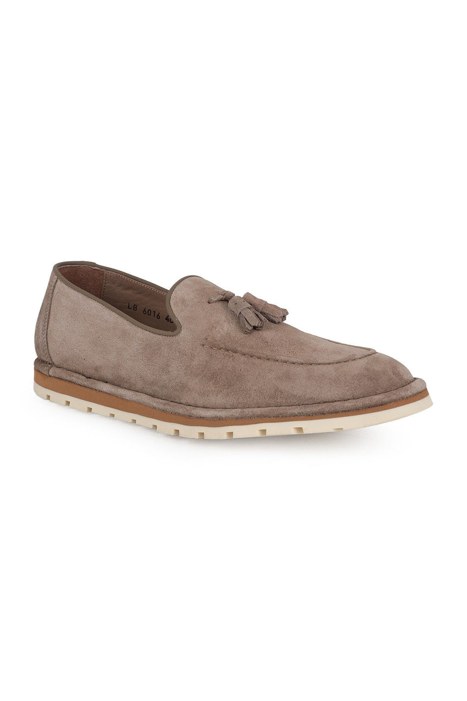 Men's Loafer Shoes Genuine Suede Leather Tasseled Practical Slip-On Flexible Serrated Thermo Sole L6016 - MALLTURK