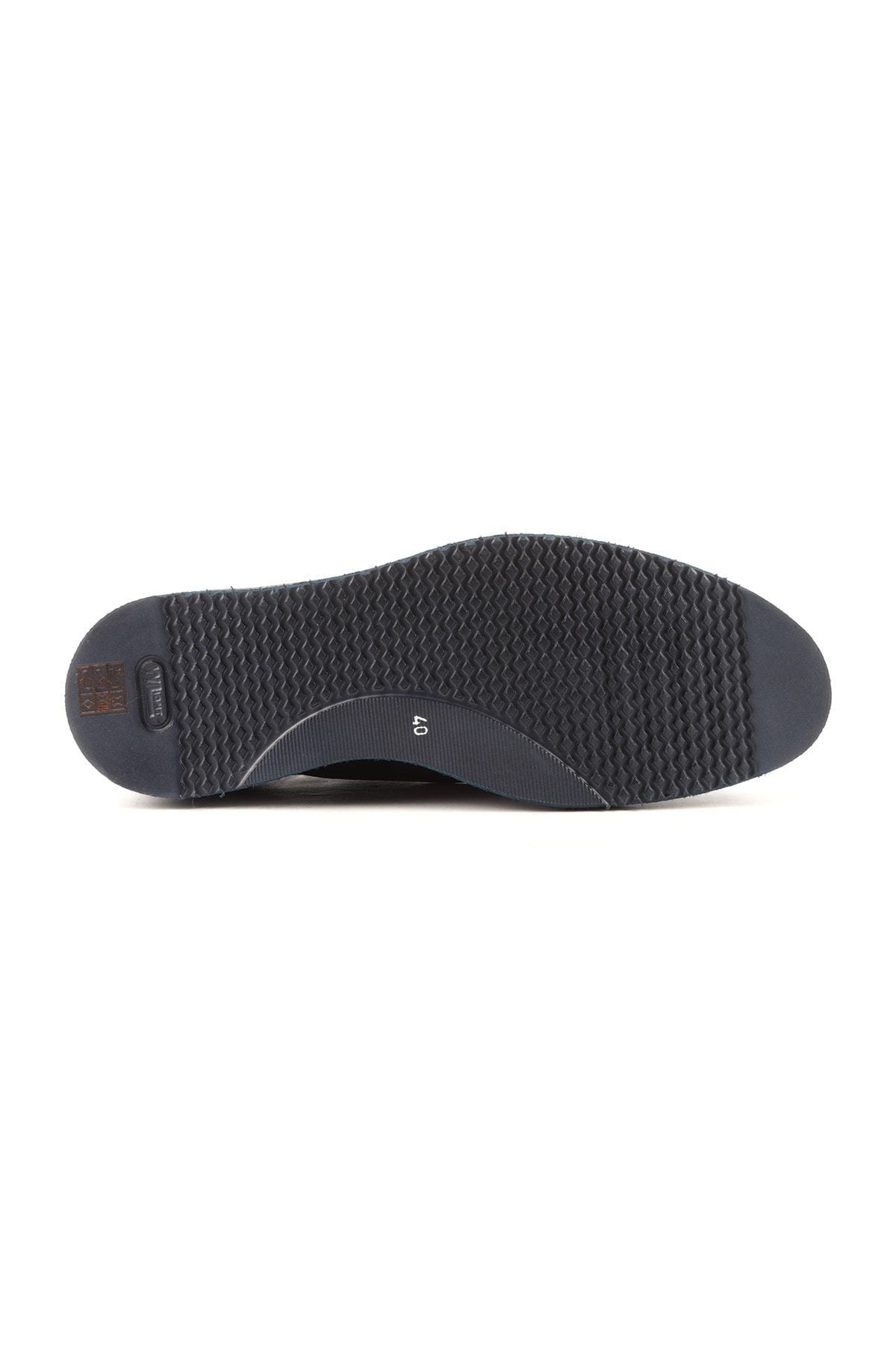 Men's Navy Blue Casual Shoes 3577 - MALLTURK
