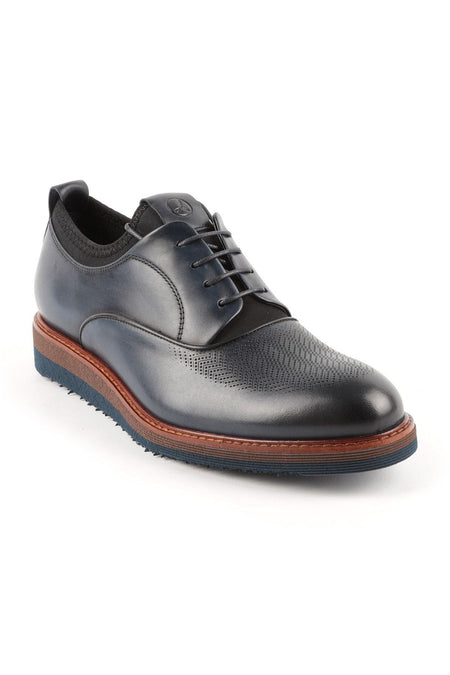Men's Navy Blue Casual Shoes 3577 - MALLTURK