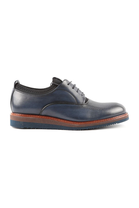 Men's Navy Blue Casual Shoes 3577 - MALLTURK