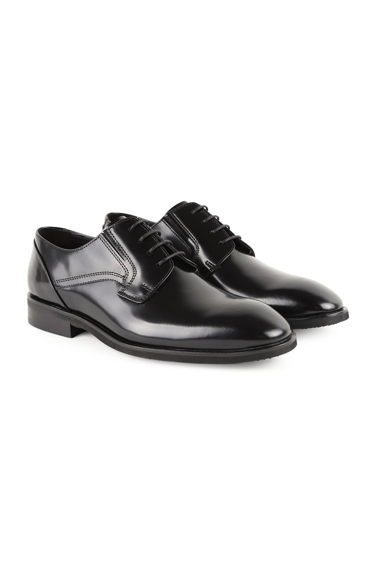Men's Patent Leather Classic Shoes Lace-Up Groom's Suit Office Model Eva Sole L5816 - MALLTURK