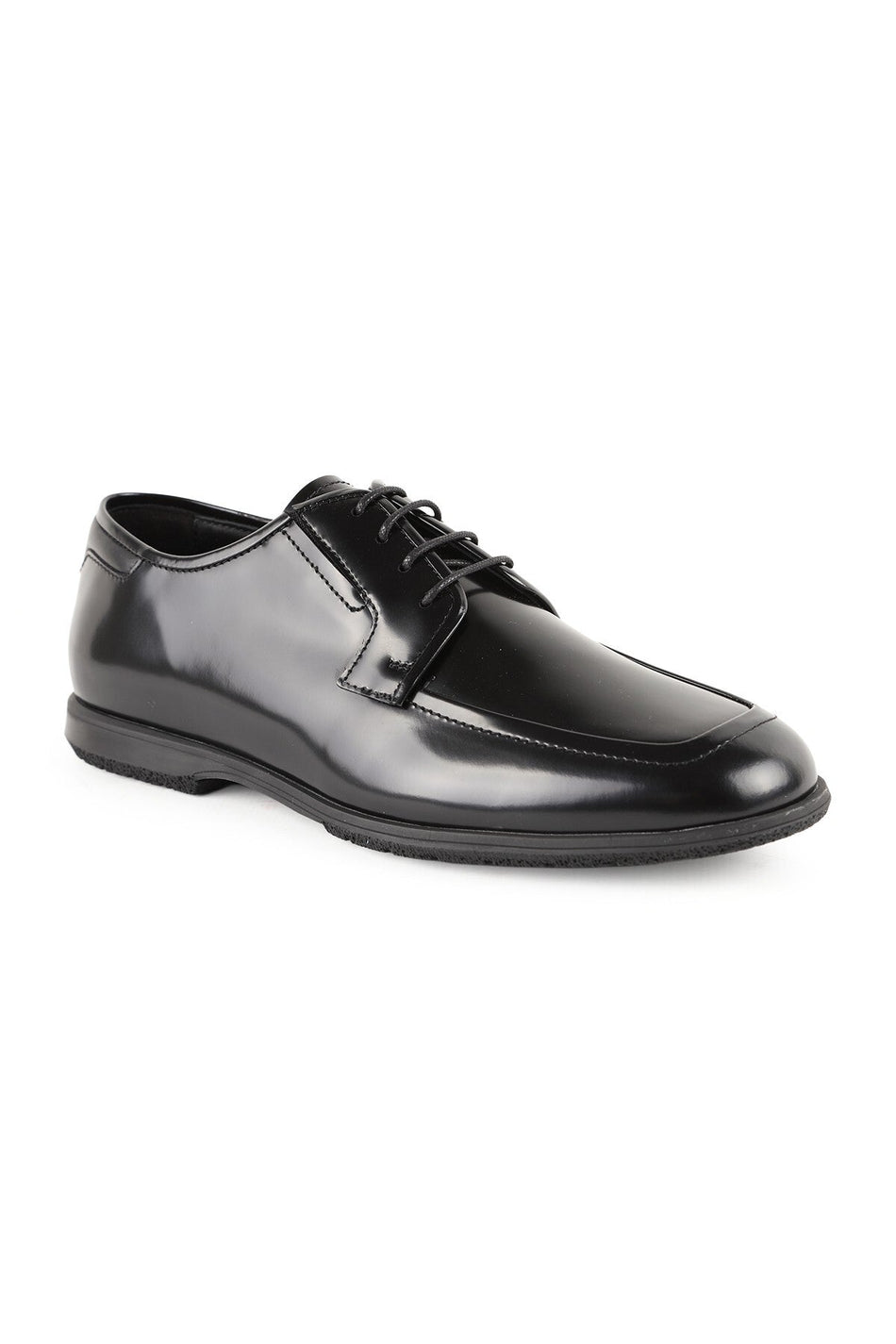 Men's Patent Leather Classic Shoes Lace-Up Groom's Suit Office Model Rubber Sole L6024 - MALLTURK