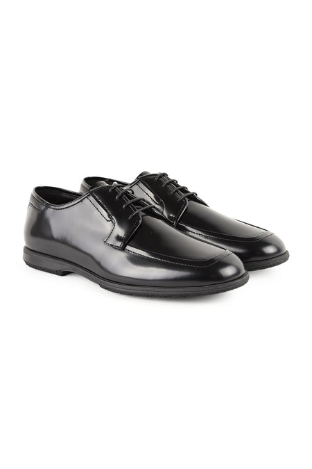 Men's Patent Leather Classic Shoes Lace-Up Groom's Suit Office Model Rubber Sole L6024 - MALLTURK