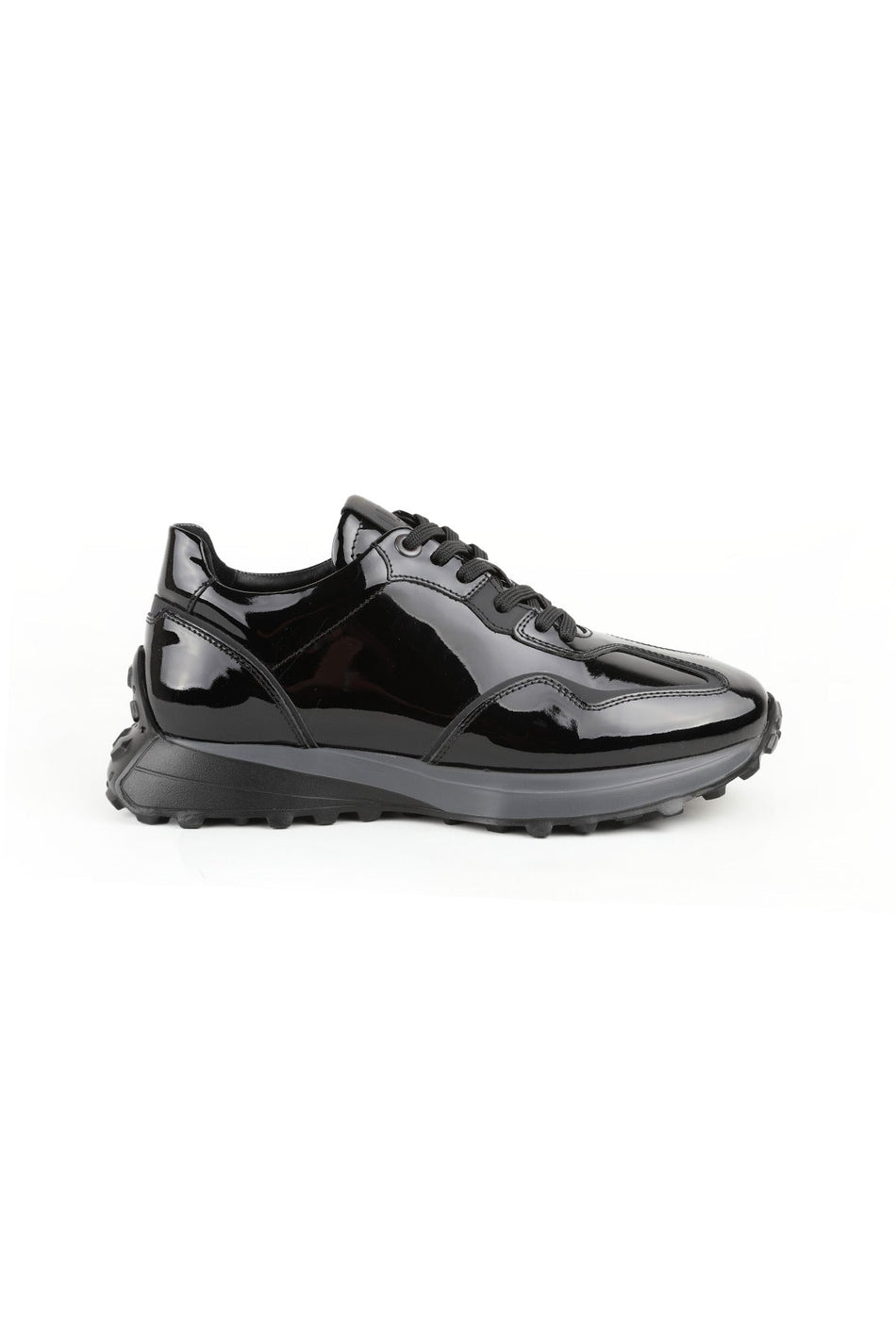 Men's Patent Leather Sports Shoes Sneaker | Extralight Light Base, Anti-Slip Threaded, L4821 - MALLTURK