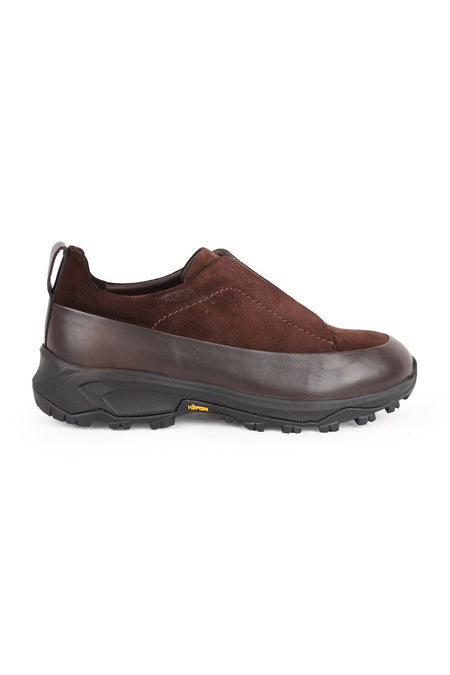 Men's Sneaker Genuine Leather Suede Combination Practical Slip-On Protected Serrated Eva Vibram Sole Shoes L - MALLTURK