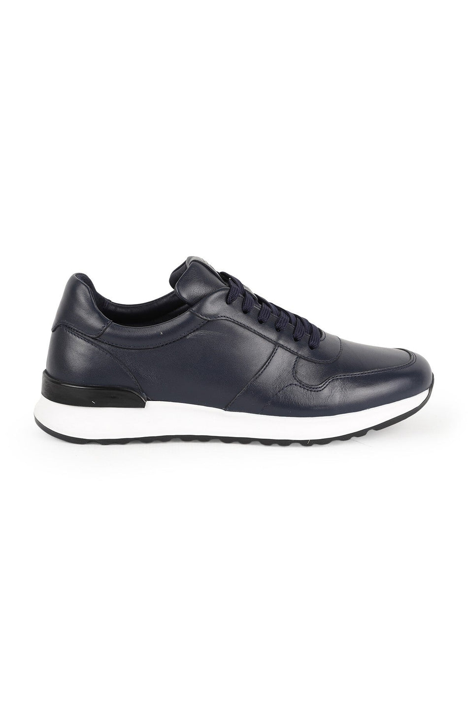 Men's Sneaker Shoes Genuine Leather Antique Lace-Up Lightweight White Sole Running Type Eva Sole L5878 - MALLTURK