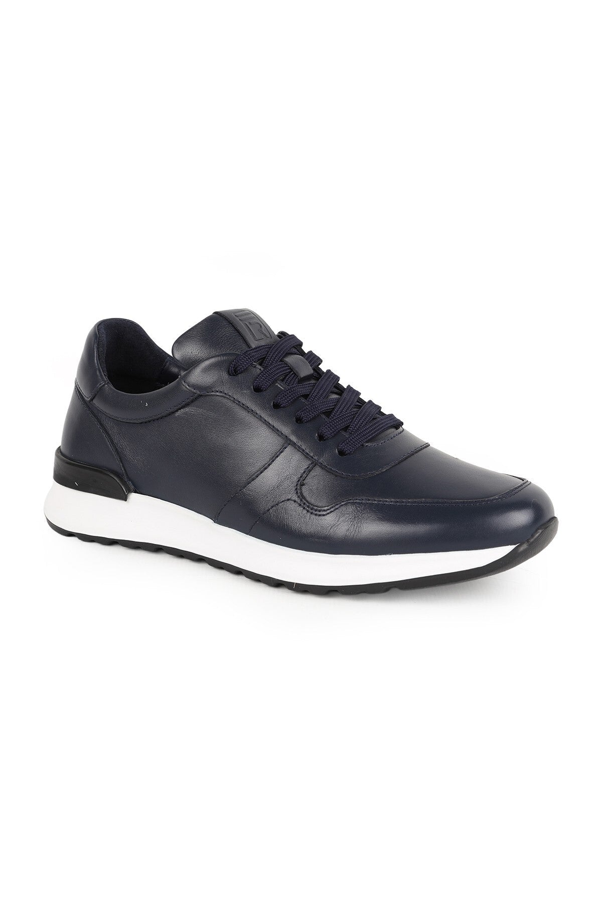 Men's Sneaker Shoes Genuine Leather Antique Lace-Up Lightweight White Sole Running Type Eva Sole L5878 - MALLTURK
