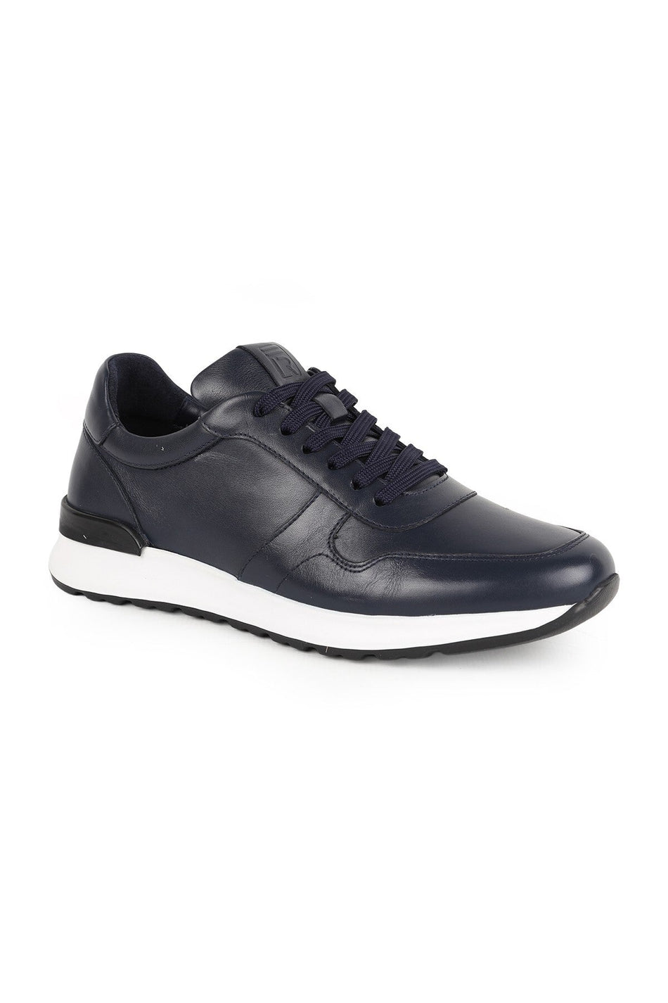 Men's Sneaker Shoes Genuine Leather Antique Lace-Up Lightweight White Sole Running Type Eva Sole L5878 - MALLTURK