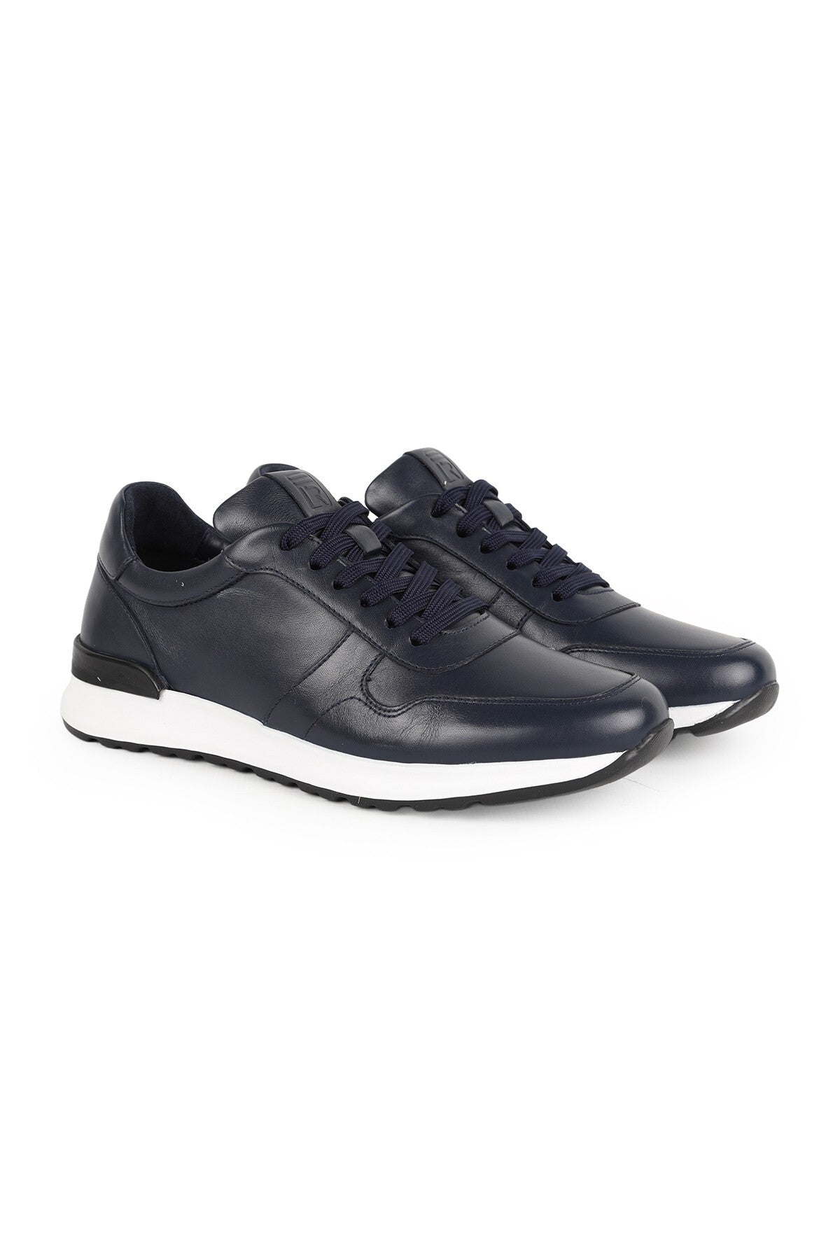 Men's Sneaker Shoes Genuine Leather Antique Lace-Up Lightweight White Sole Running Type Eva Sole L5878 - MALLTURK