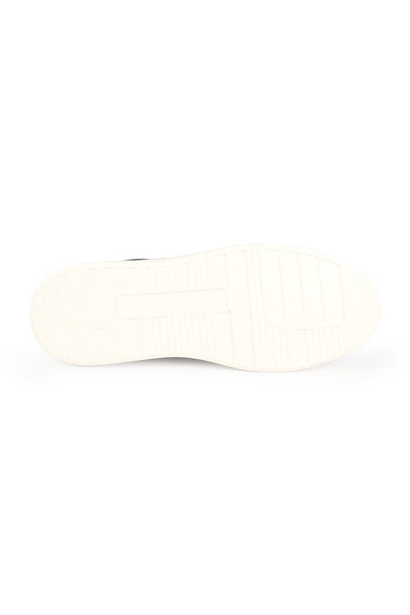 Men's Sneaker Shoes Genuine Leather Antique Logo Perforated Lace-Up White Sole Lightweight Eva L5962 - MALLTURK