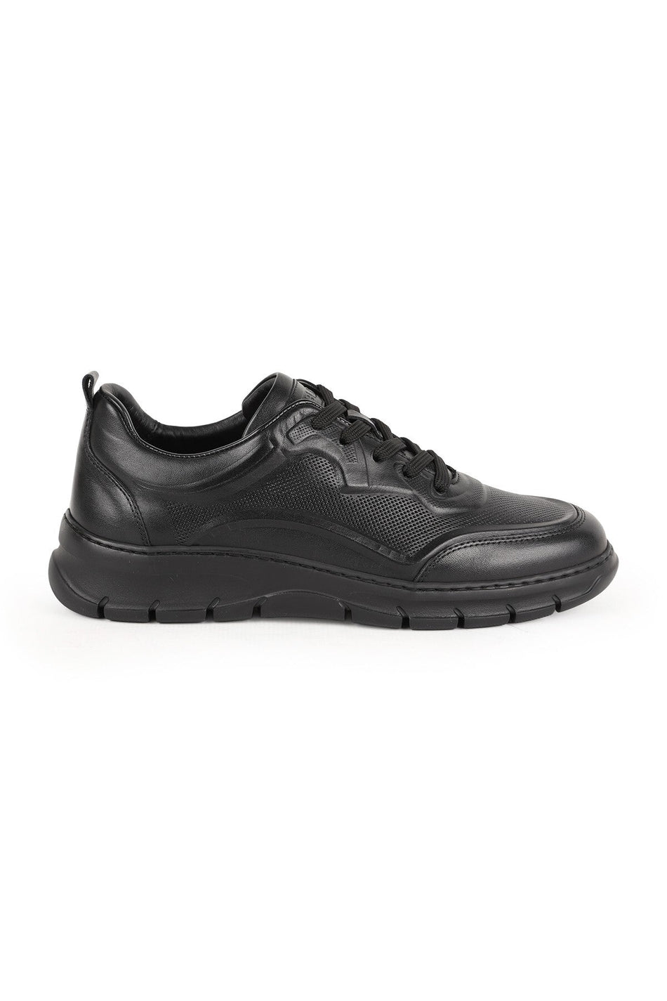 Men's Sneaker Shoes Genuine Leather Antique Perforated Lace-Up Lightweight Flexible Eva Sole Summer L5701 - MALLTURK