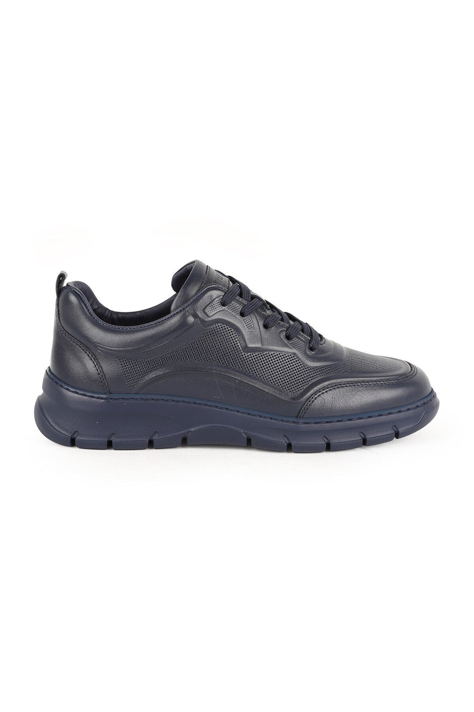 Men's Sneaker Shoes Genuine Leather Antique Perforated Lace-Up Lightweight Flexible Eva Sole Summer L5701 - MALLTURK