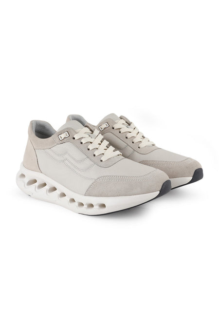 Men's Suede Detailed Lightweight Eva Sole Lace-Up Casual Sneaker Comfortable Sports Shoes L5986 - MALLTURK