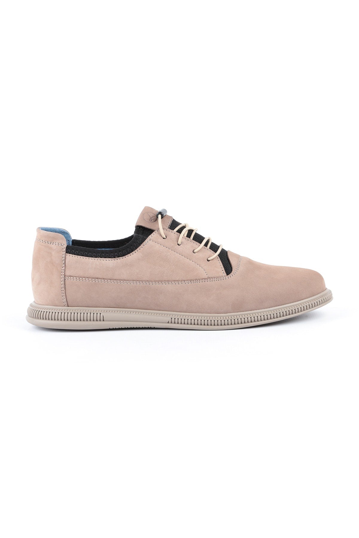Men's Taupe color Leather Shoes - MALLTURK