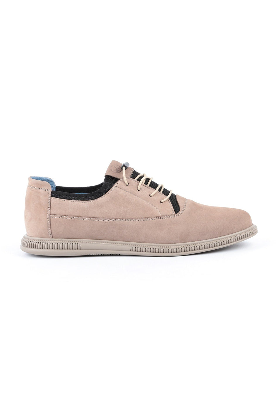 Men's Taupe color Leather Shoes - MALLTURK