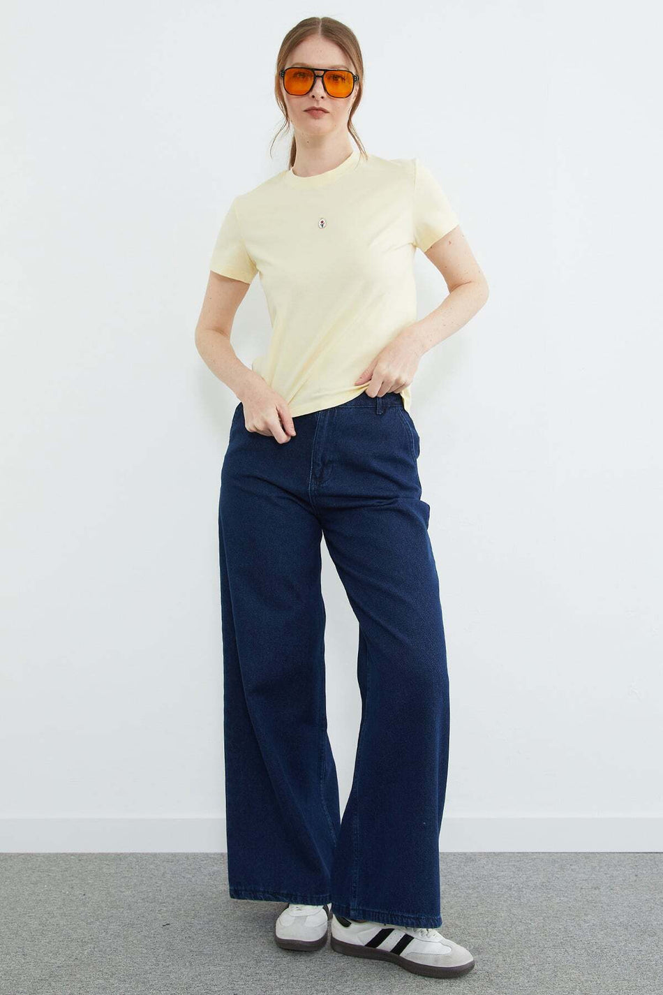 Metal-Accented Crew Neck T-Shirt - MALLTURK