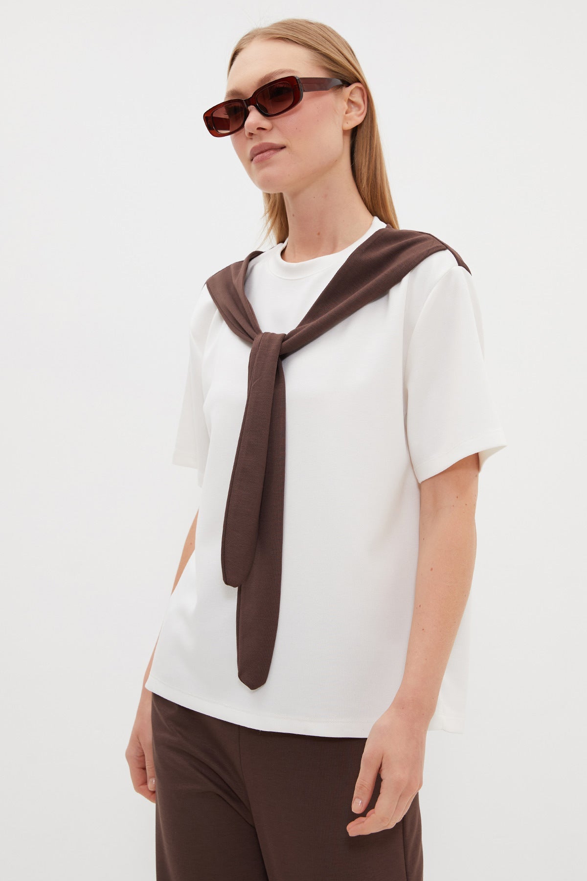 Modal 2-Piece Set with Shawl Tie Detail and Pockets - MALLTURK