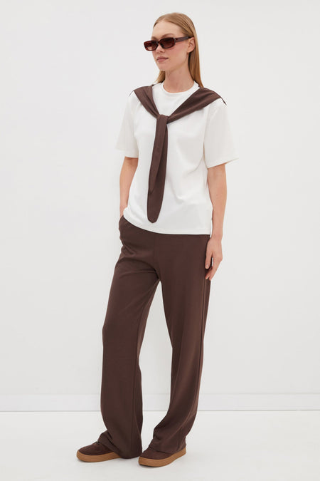 Modal 2-Piece Set with Shawl Tie Detail and Pockets - MALLTURK