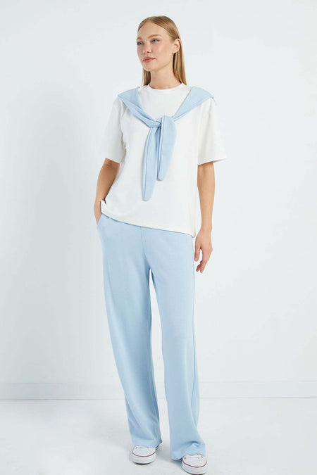 Modal 2-Piece Set with Shawl Tie Detail and Pockets - MALLTURK