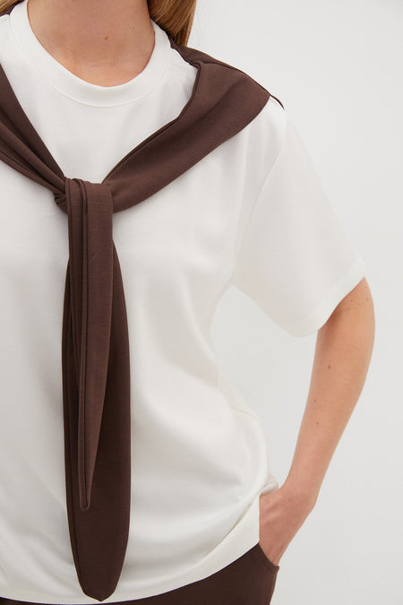 Modal 2-Piece Set with Shawl Tie Detail and Pockets - MALLTURK