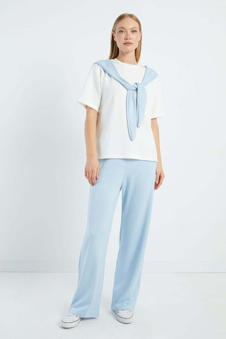 Modal 2-Piece Set with Shawl Tie Detail and Pockets - MALLTURK