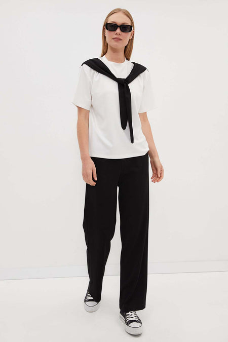 Modal 2-Piece Set with Shawl Tie Detail and Pockets - MALLTURK