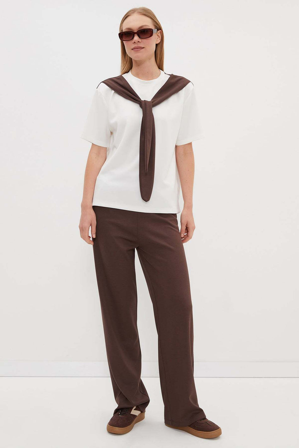 Modal 2-Piece Set with Shawl Tie Detail and Pockets - MALLTURK