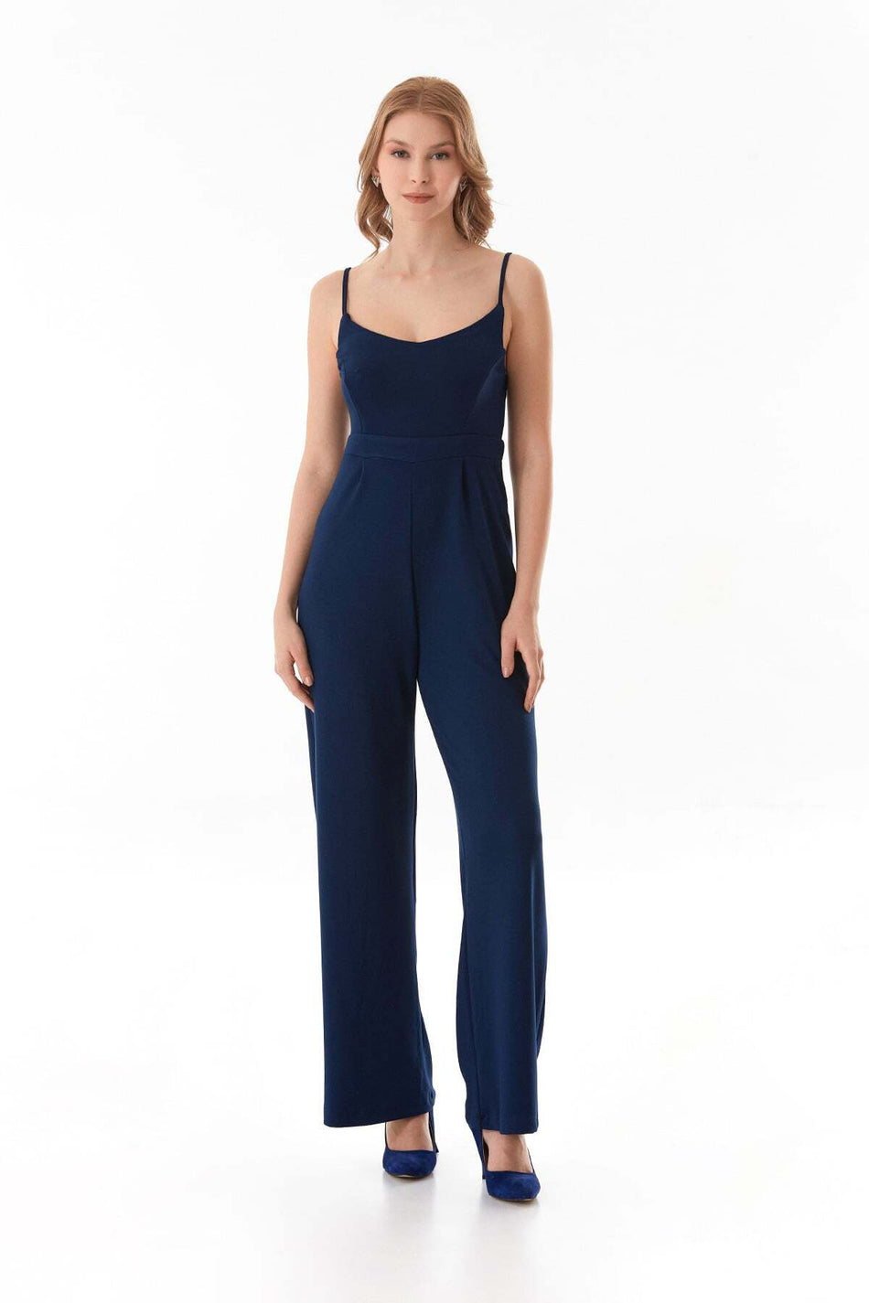Modal Jumpsuit with Straps and Zipper - MALLTURK