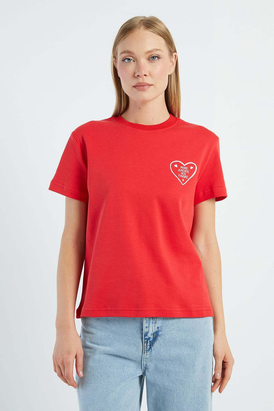 More Amore Per Favore Printed T-Shirt - MALLTURK