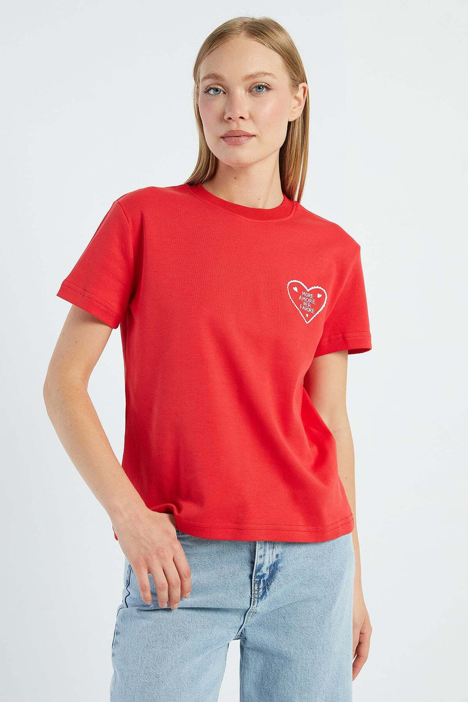 More Amore Per Favore Printed T-Shirt - MALLTURK