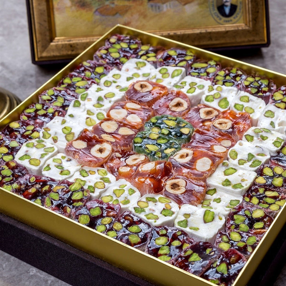 Assorted Mosaic Turkish Delight Box, 1200g – 42.34oz - MALLTURK