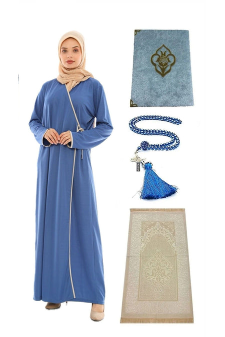 Namaz Dress Prayer Rug Pearl Prayer Beads Yasin Namaz Set - MALLTURK