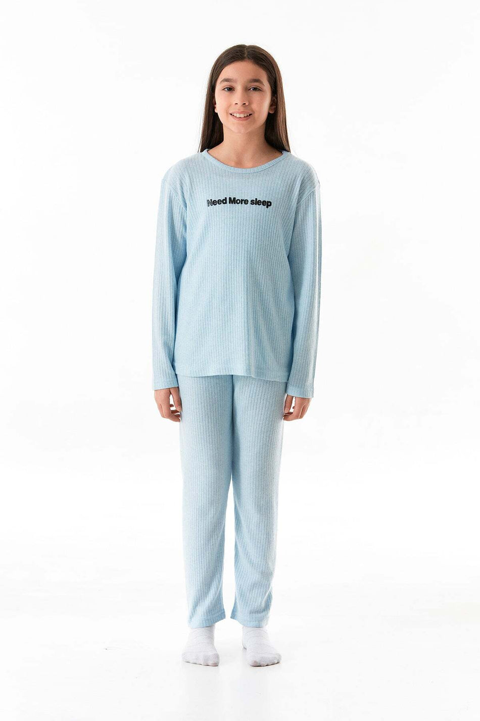Need More Slep Printed Girl's Pajama Set - MALLTURK