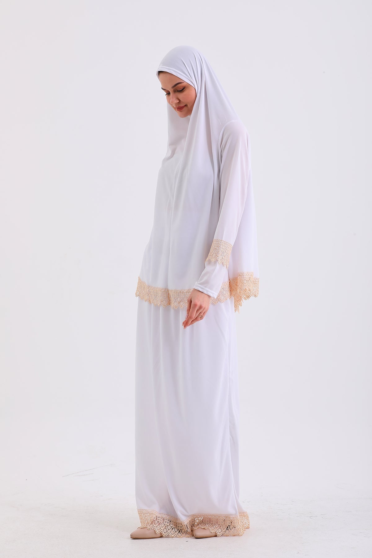 NON-SLIP Prayer Dress WITH TWO PIECES SKIRTS - MALLTURK