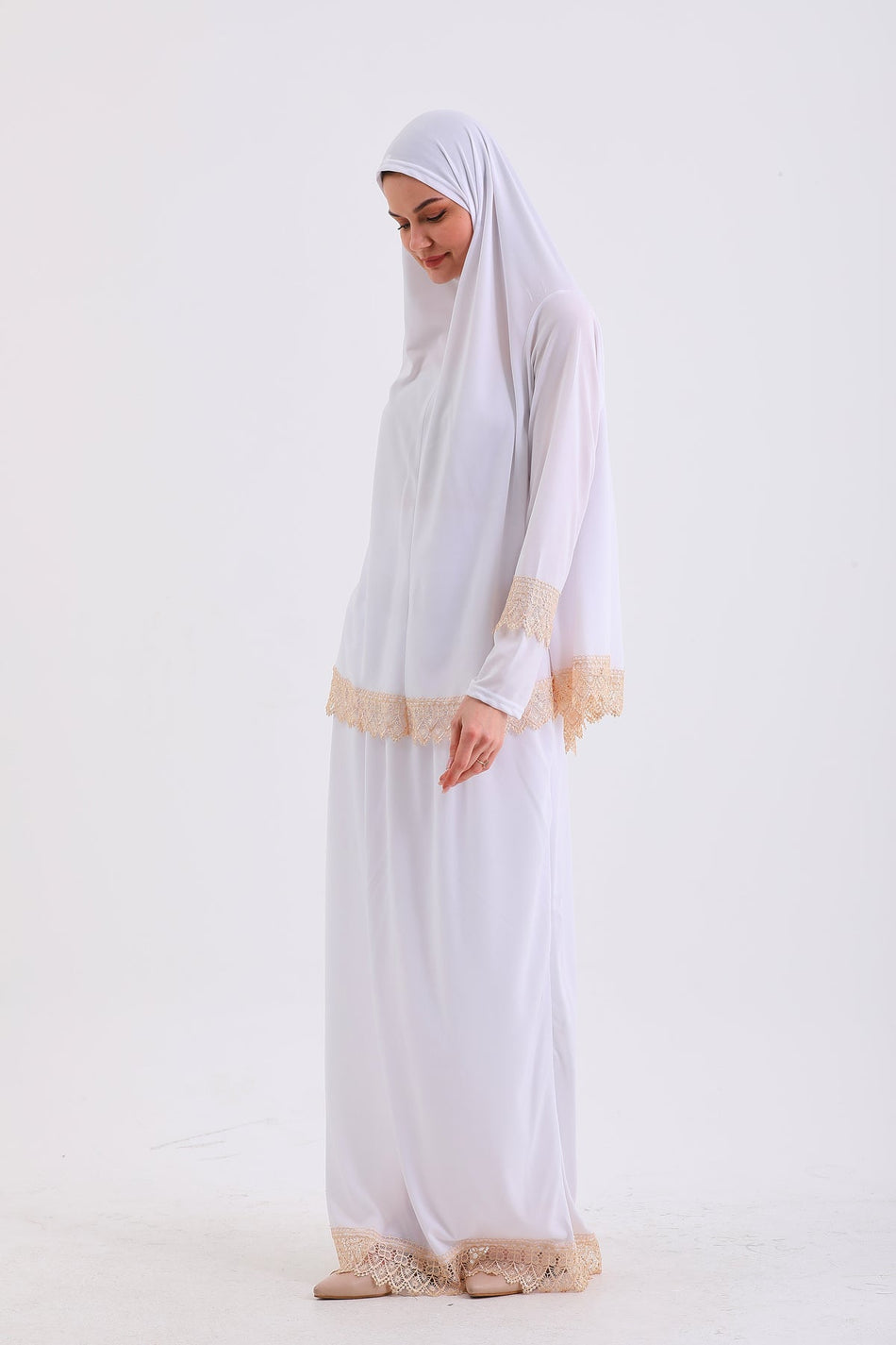 NON-SLIP Prayer Dress WITH TWO PIECES SKIRTS - MALLTURK