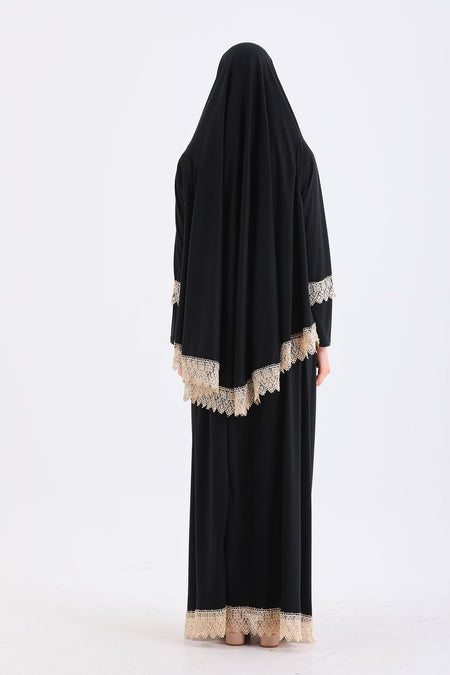 NON-SLIP Prayer Dress WITH TWO PIECES SKIRTS - MALLTURK