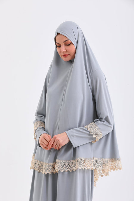 NON-SLIP Prayer Dress WITH TWO PIECES SKIRTS - MALLTURK