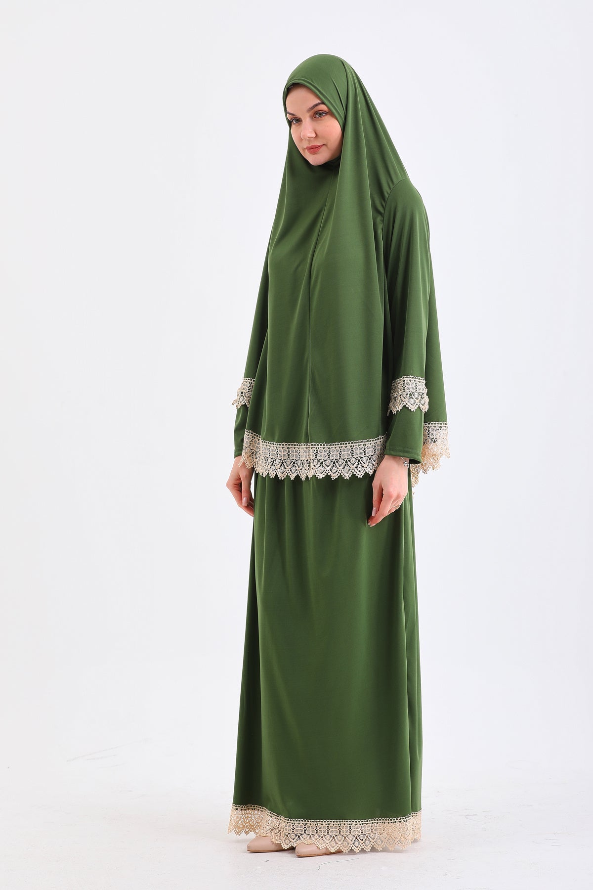 NON-SLIP Prayer Dress WITH TWO PIECES SKIRTS - MALLTURK
