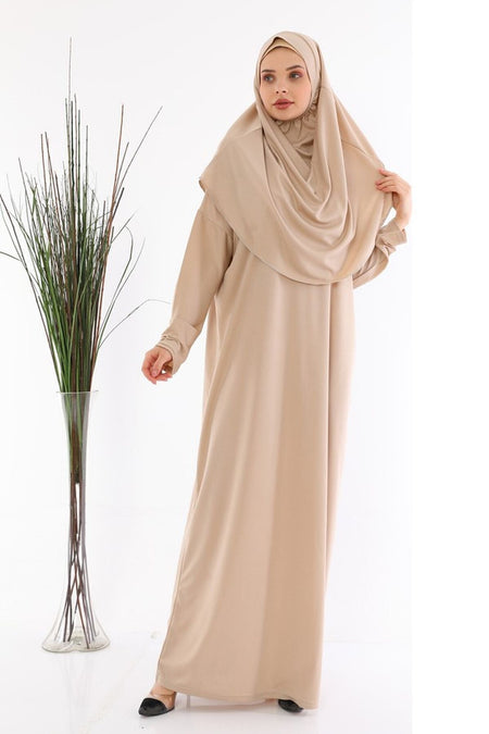 One Piece Prayer Dress Mink - MALLTURK
