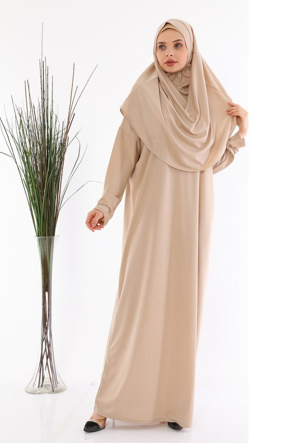 One Piece Prayer Dress Mink - MALLTURK