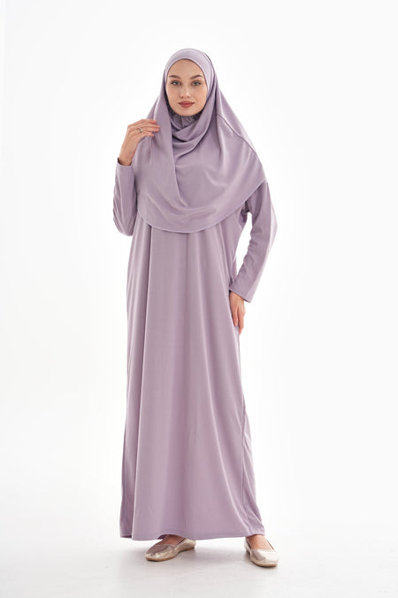 One-Piece Prayer Dress with Neck - MALLTURK