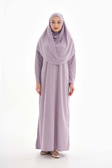 One-Piece Prayer Dress with Neck - MALLTURK