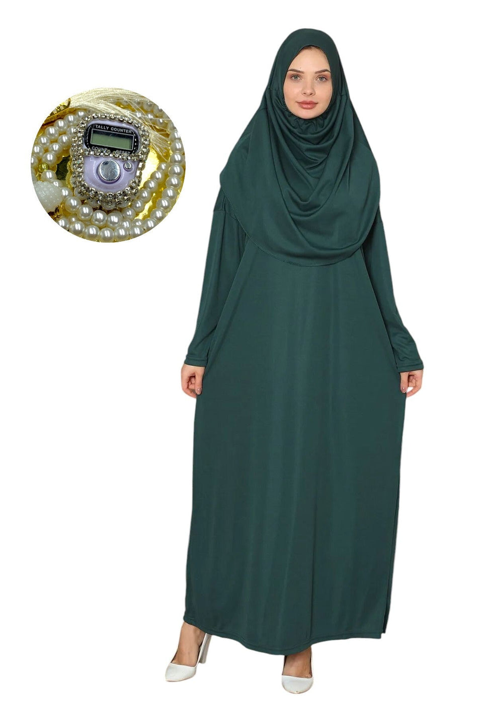 One Piece Prayer Dress with Stoned Chanting Gift - MALLTURK