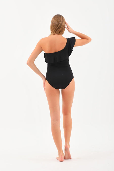 One shoulder ruffle swimsuit - MALLTURK