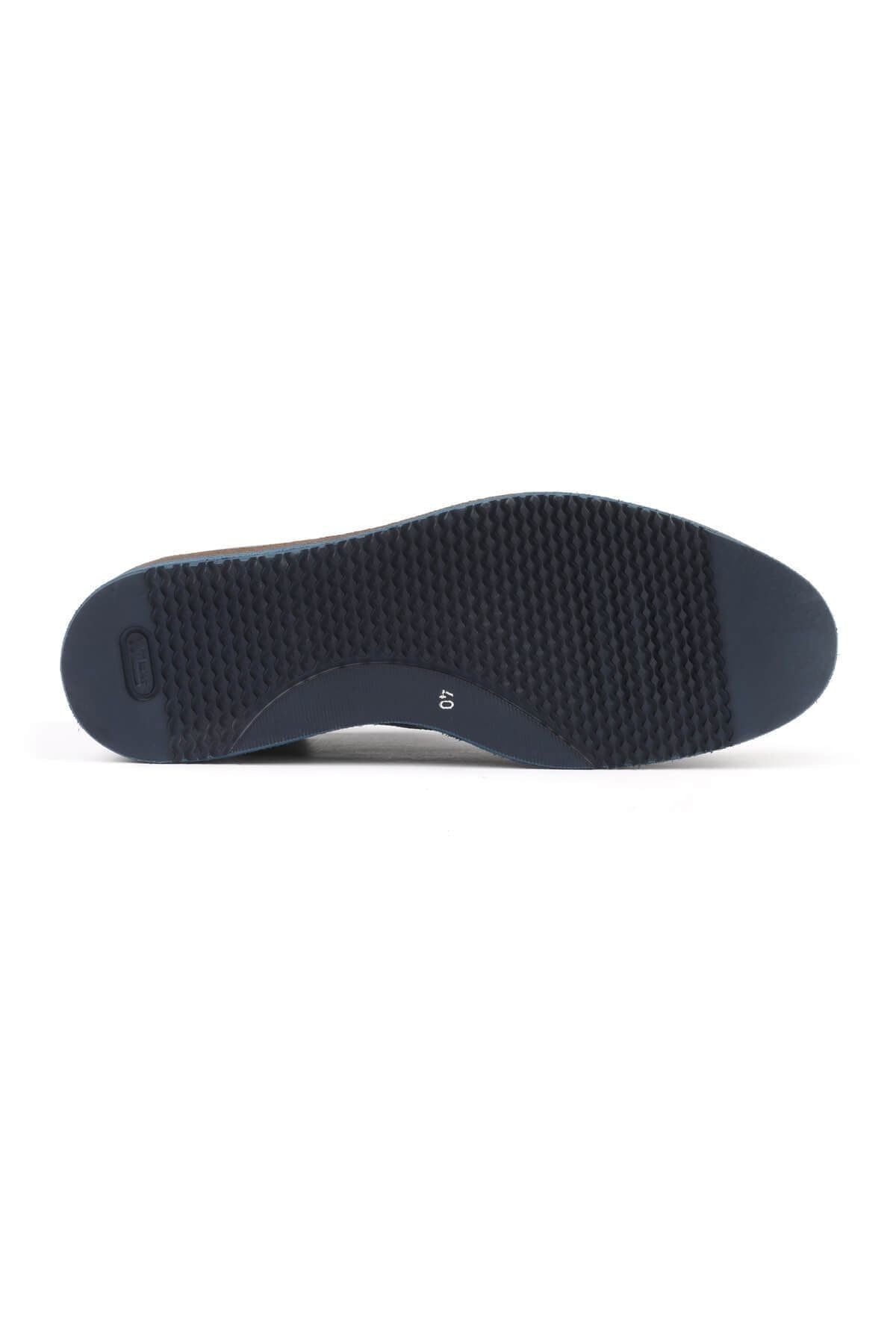 Oxford Men's Shoes Navy Blue - MALLTURK