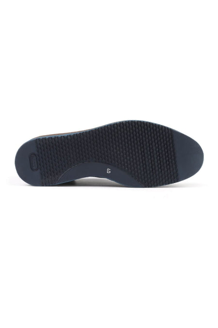 Oxford Men's Shoes Navy Blue - MALLTURK