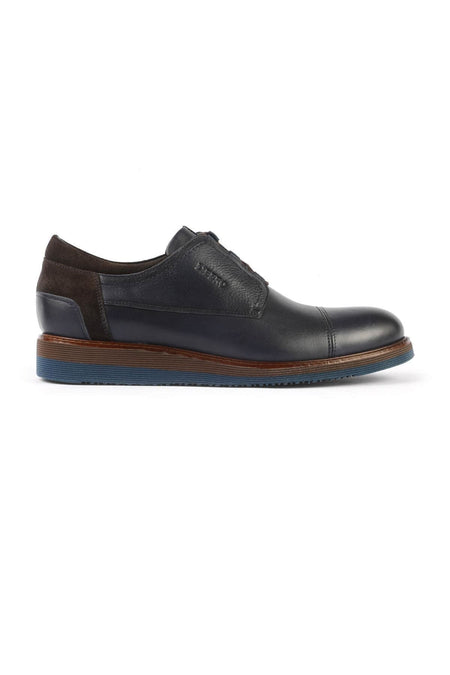Oxford Men's Shoes Navy Blue - MALLTURK
