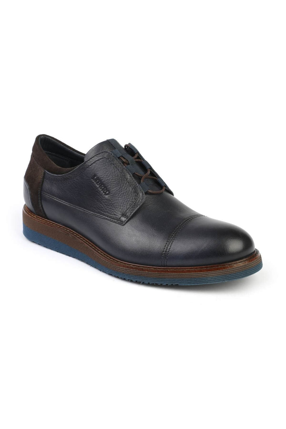 Oxford Men's Shoes Navy Blue - MALLTURK