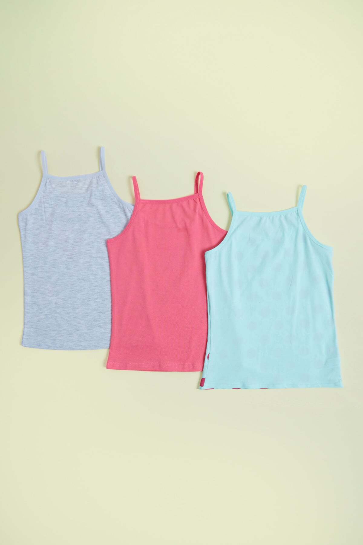 Panda Printed 3-Piece Girl's Undershirt - MALLTURK